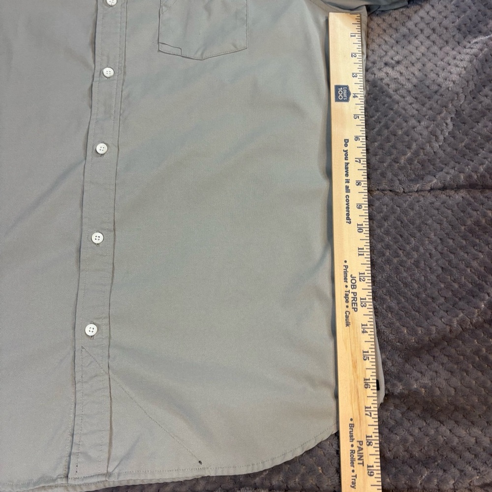 Vintage Oakley Mens Slim Fit Short Sleeve Button Down Fishing Shirt Gray XL - Picture 3 of 6